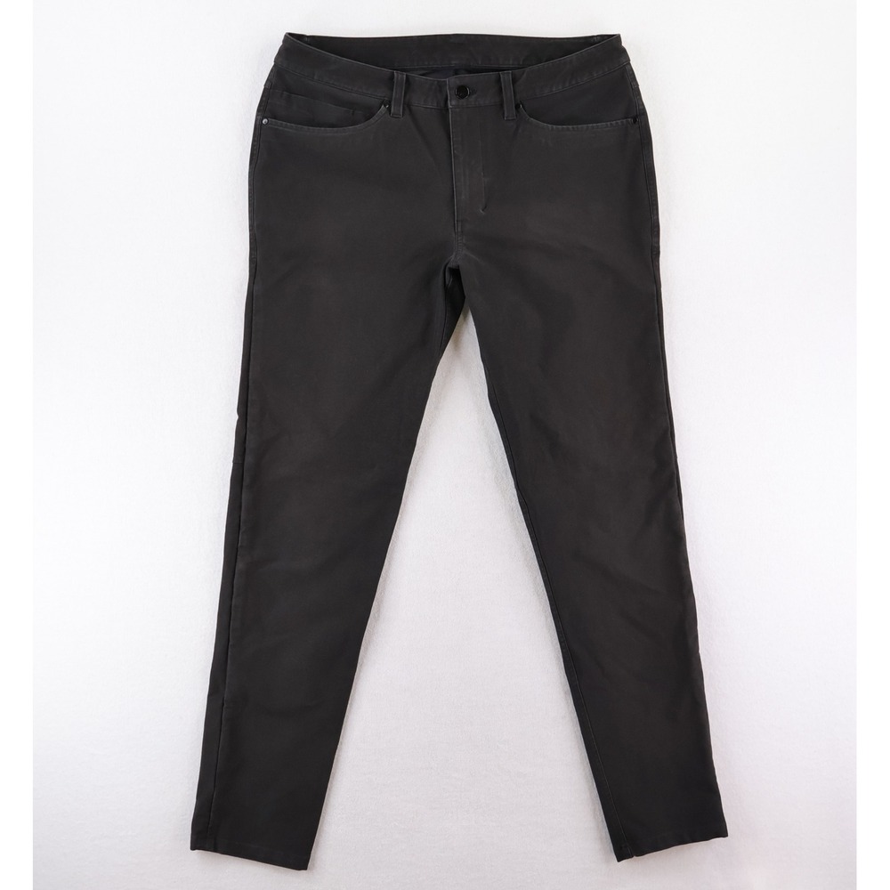 Lululemon ABC Slim-Fit Pant Utilitech Mens 33x32 Black 5-Pocket Technical M5ABOS